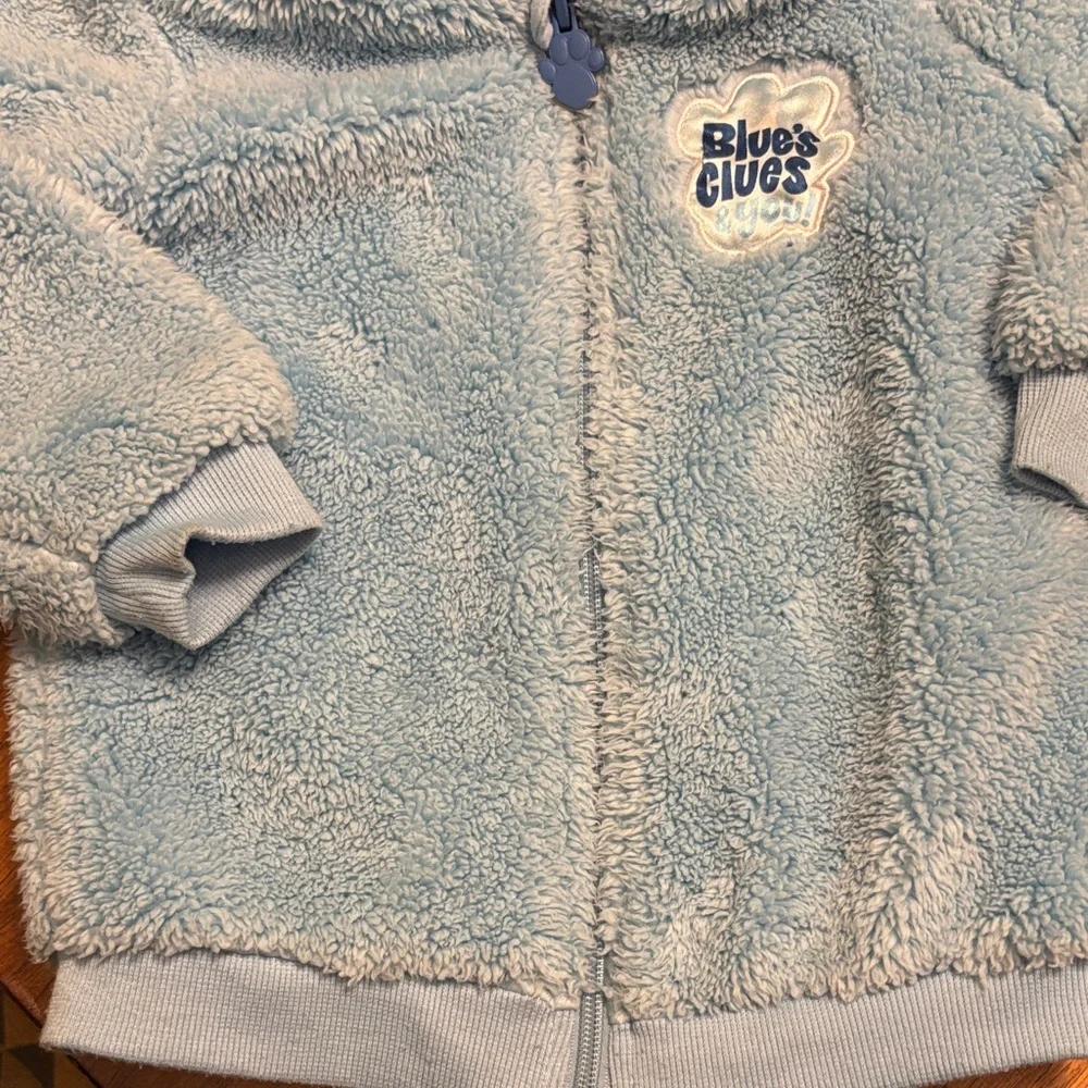 Blues Clues Cozy Blue Fleece‎ Kids Hoodie with dog hood - 4T
